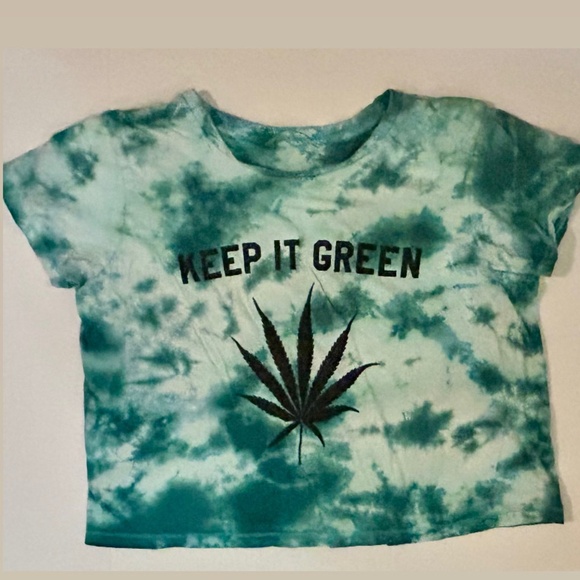 Keep It Green Tie Dye Shirt - Picture 1 of 2